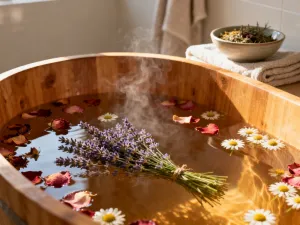 Plastry świeżego ogórka i starta miazga przygotowane do wykonania domowej maseczki kosmetycznej w klimacie spa.